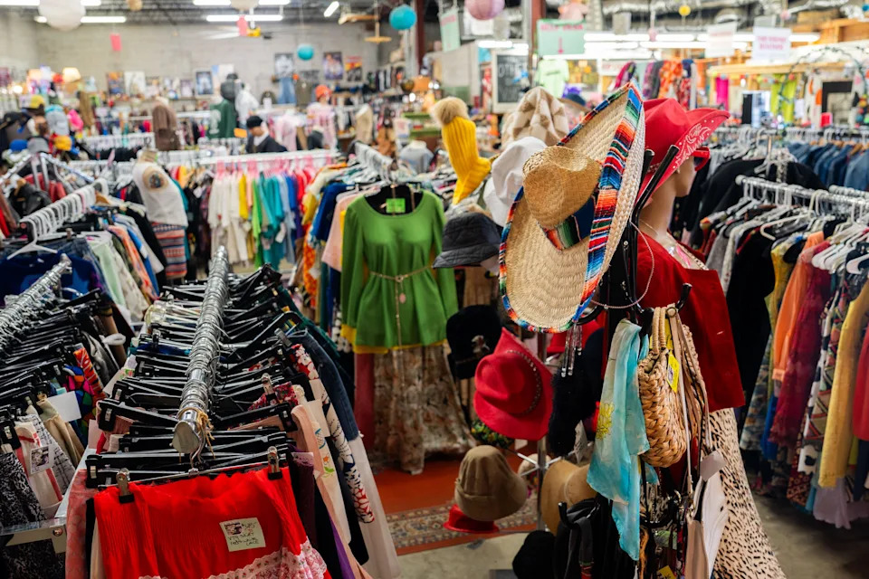 The Other Side Vintage is located at 607 Railroad Square.