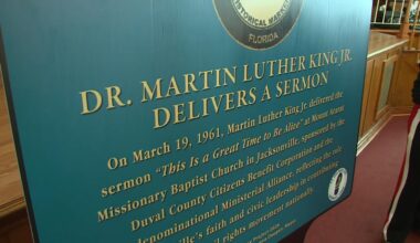 Jacksonville unveils first U.S. Civil Rights Trail marker, reigniting memories of Dr. King's visit