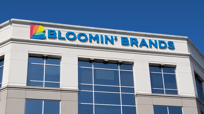 Exterior of Bloomin’ Brands headquarters in Tampa, Florida.