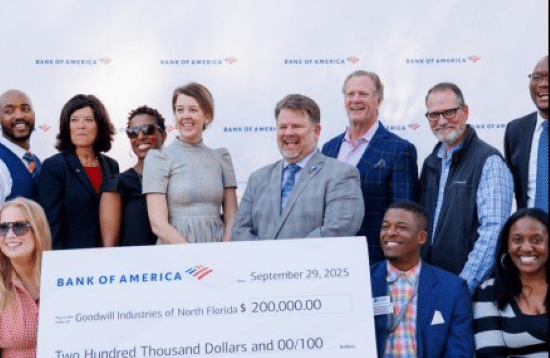 BofA Names Goodwill Industries of North Florida and First Coast Habitat for Humanity its Jacksonville 2025 Neighborhood Builders