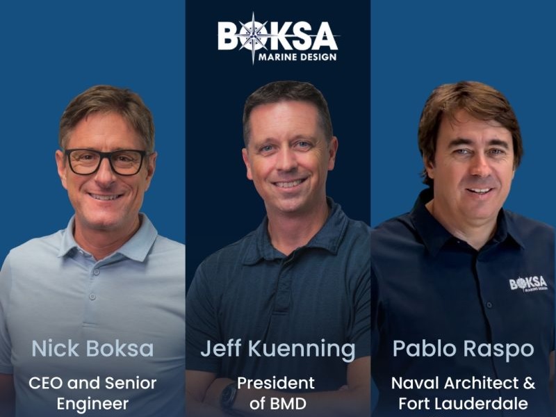 Boksa Marine Design Names Jeff Kuenning President; Founder Nick Boksa Becomes CEO, Opens Fort Lauderdale Office