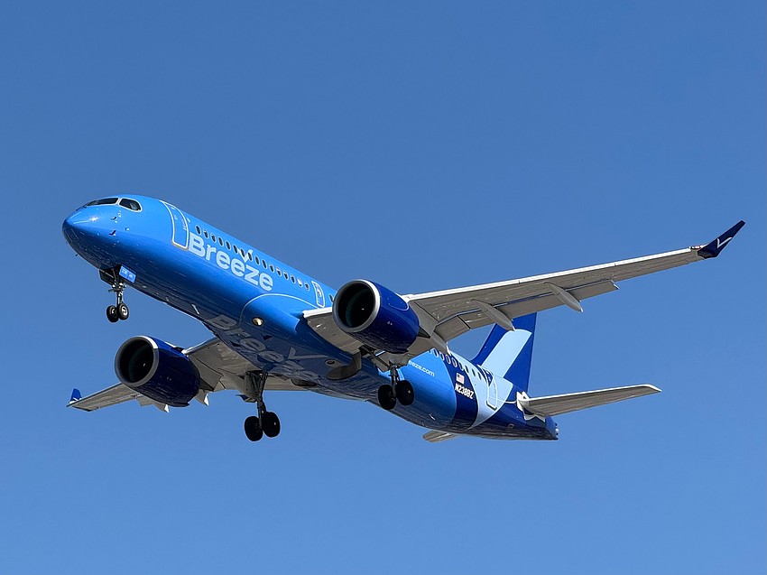 Breeze Airways flies Airbus A220-300 aircraft.