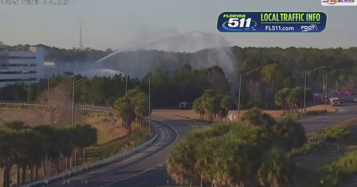 SR 408 reopens at Colonial Drive after closure due to brush fire