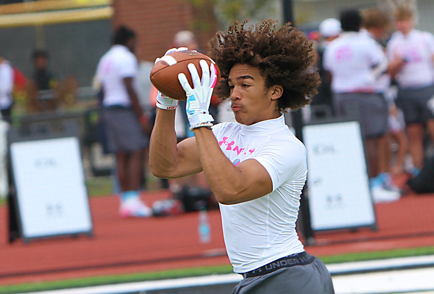 TFA 2029 athlete Brycsen Robb at the Under Armour Camp...