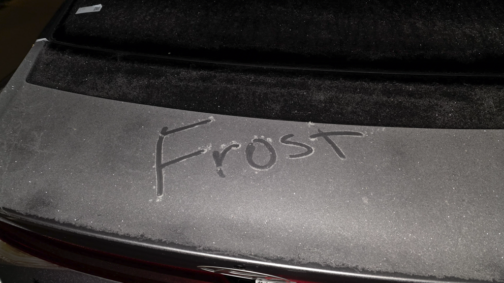 Frosty Tuesday morning across the Gulf Coast