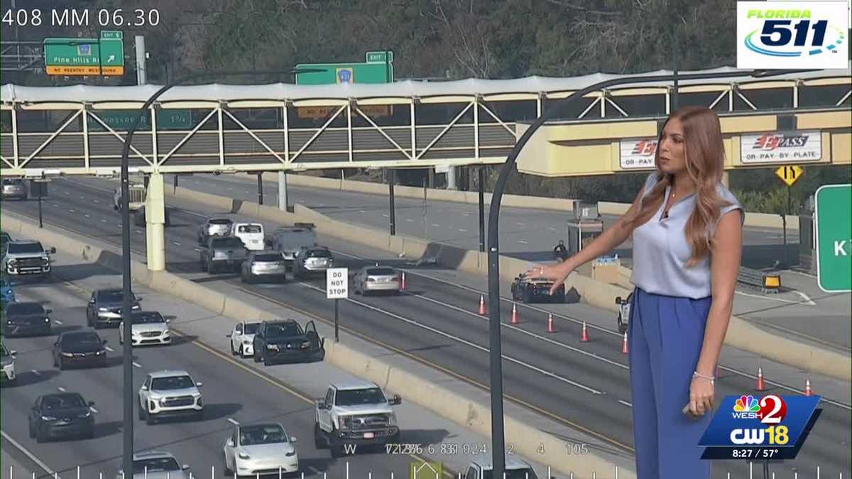 Toll camera falls on SR-408 in Orlando