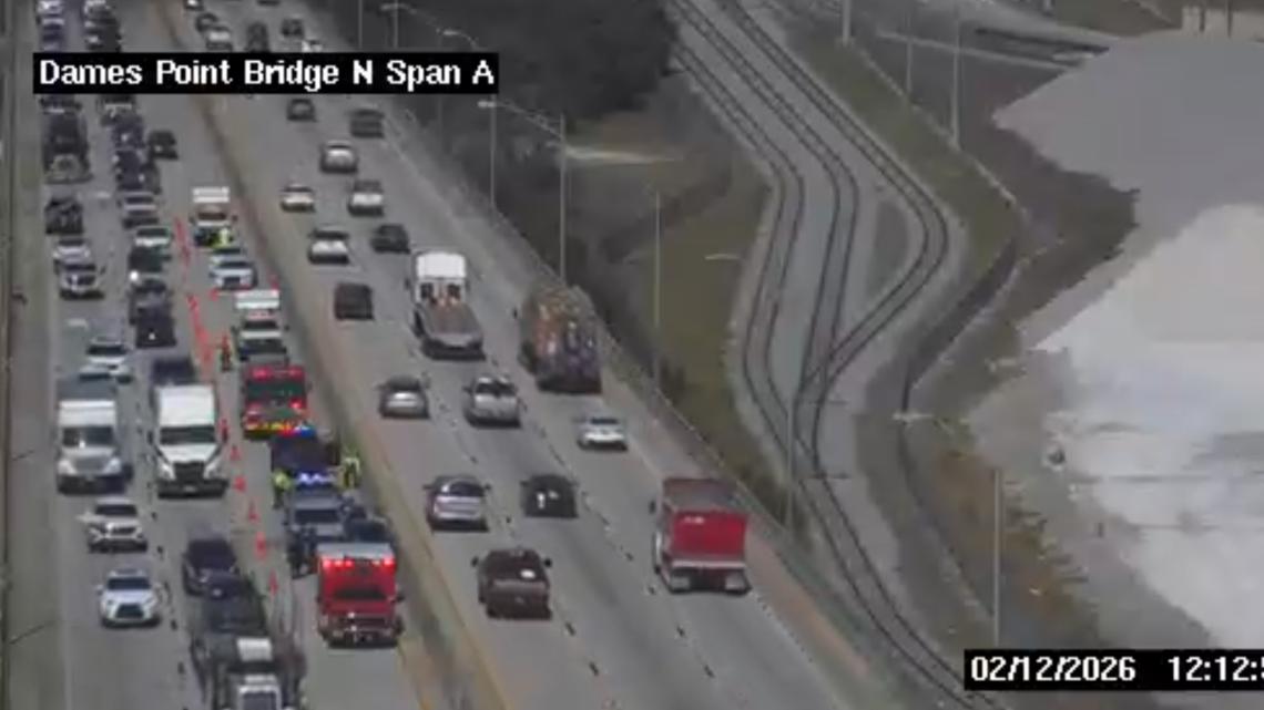 Traffic Alert: Crash on Dames Point Bridge causing delays