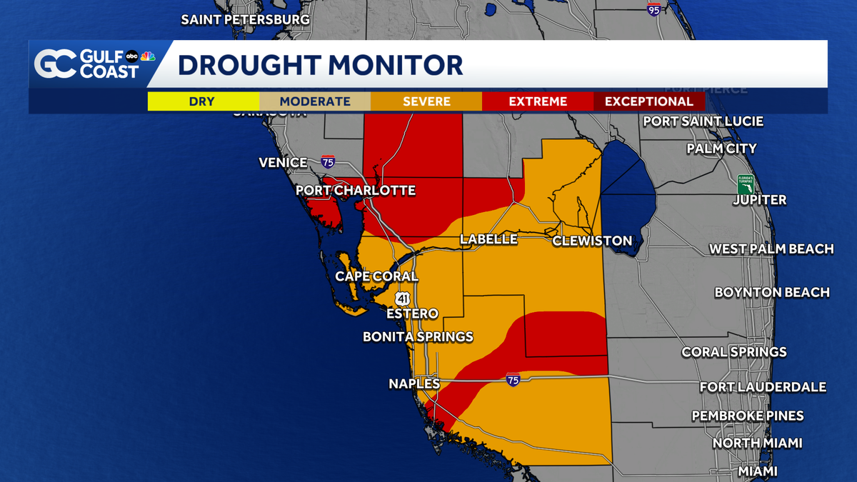 Extreme drought expands to include all SW Florida counties