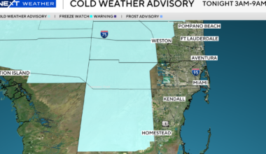 South Florida sees more cold weather advisories ahead of another round of tumbling temperatures