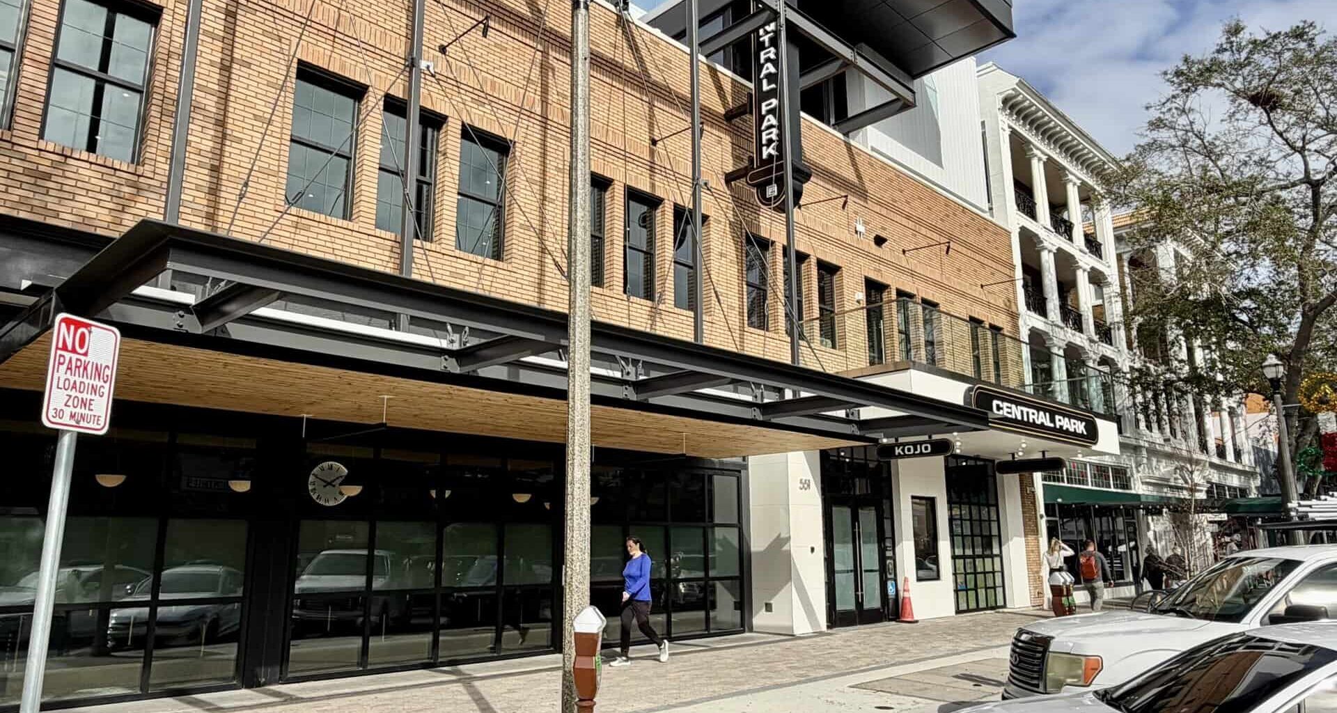 The exterior of a building