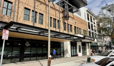 The exterior of a building