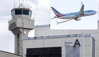 American Airlines jet lands in Miami with bullet holes after trip to Colombia