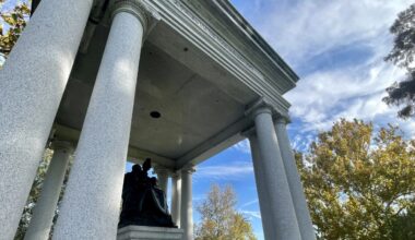 Statues that decorated the monument to the Women of the Confederacy.