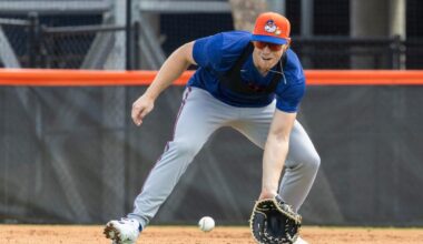 Mets limiting Brett Baty's activity as he deals with hamstring issue