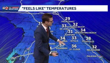 Bitter cold morning temps, chilly afternoon for Central Florida