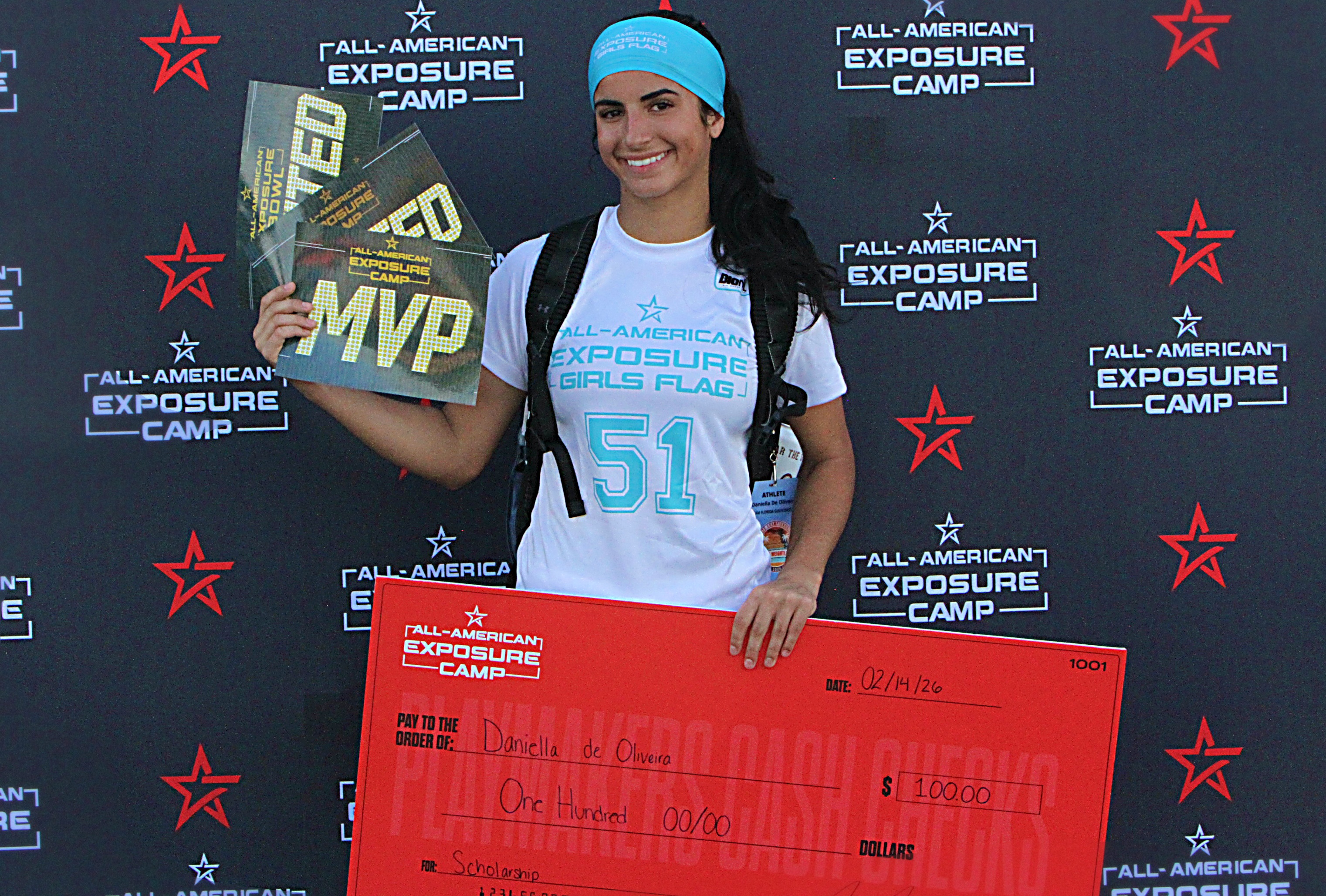 Overall MVP Daniella de Oliveira of Braden RIver at the...
