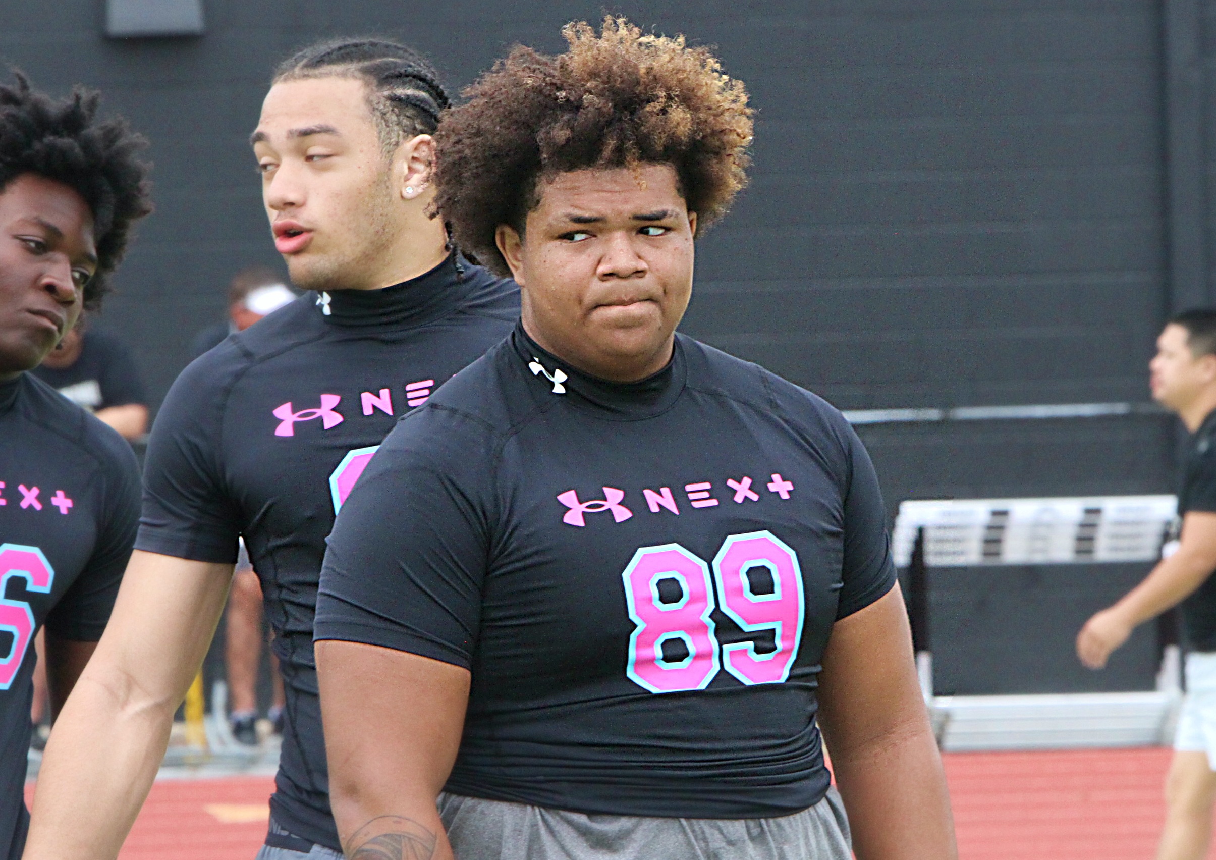 Lake Nona 2028 defensive lineman Darren White-Jackson at the Under...