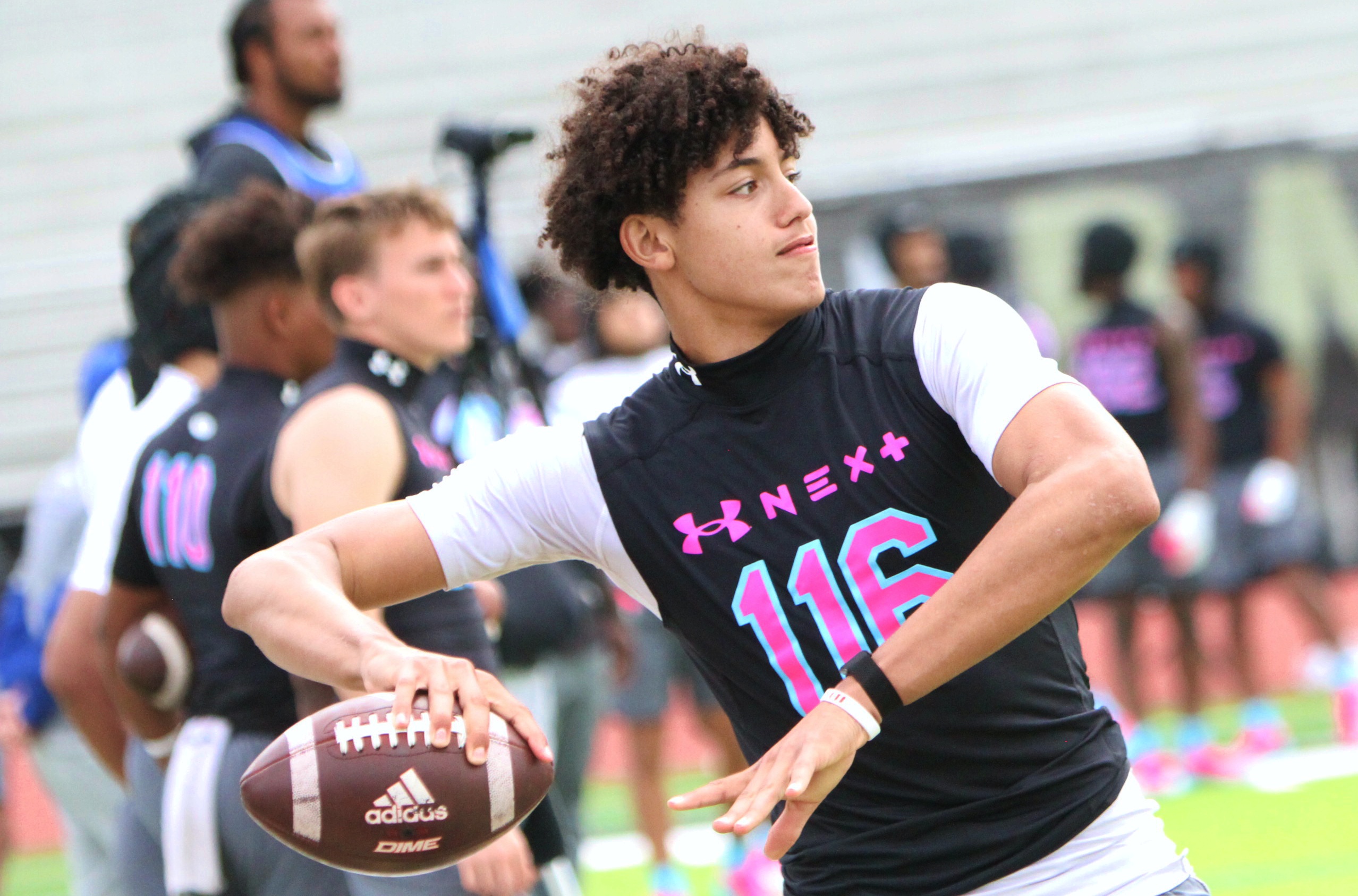 Quarterback MVP Davin Davidson, 2027, of Cardinal Mooney, at the...