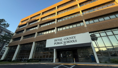 The Duval Schools headquaters building on Prudential Drive.
