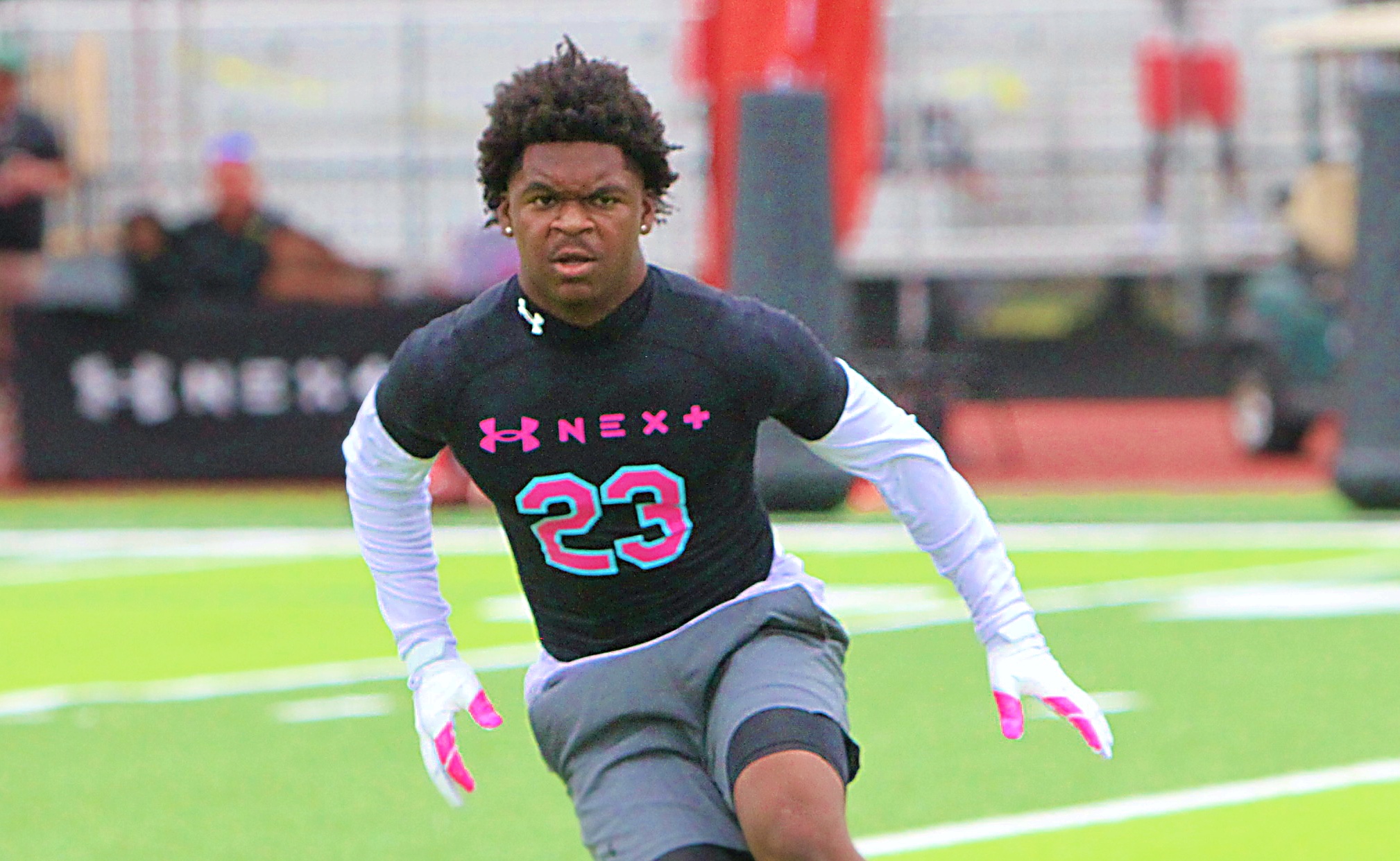 Evans 2028 defensive back Demetre Pryor at the Under Armour...