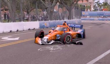 Scott Dixon crashes hard in opening practice for Grand Prix of St. Petersburg