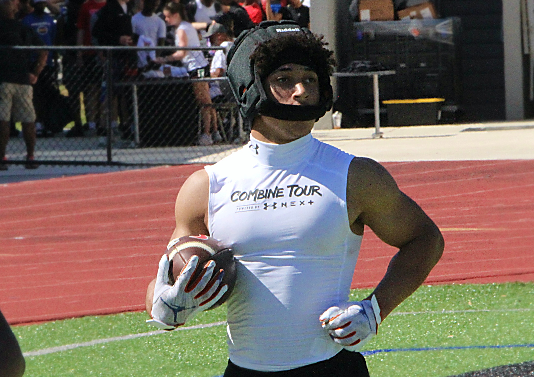 Bishop Moore 2028 running back Donovan Ferrufino at the 2026...