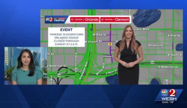 Road closures in downtown Orlando for IMMERSE 2026 festival