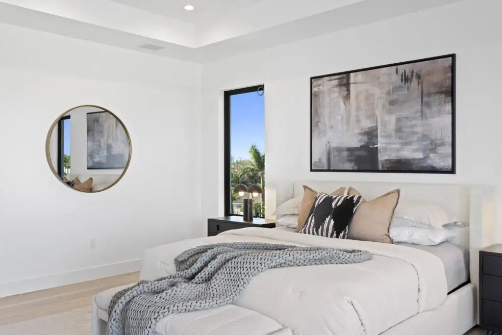 The interior of a furniture store