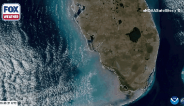 Satellite video shows National Wildfire spread across 25,000 acres in Florida