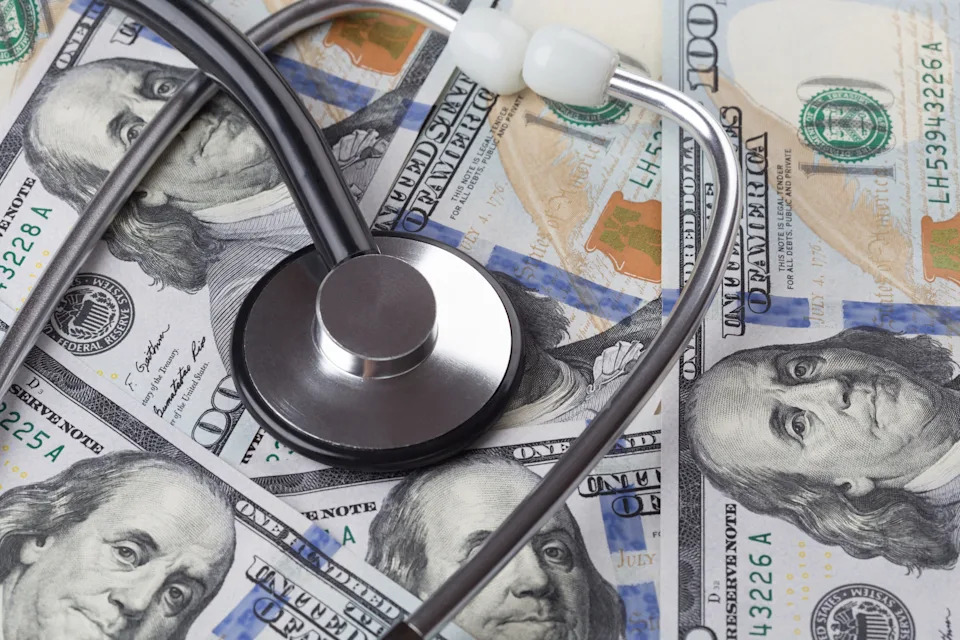 Stethescope image and healthcare costs