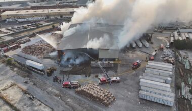 Cleanup underway after massive fire at Smurfit WestRock recycling plant in Jacksonville