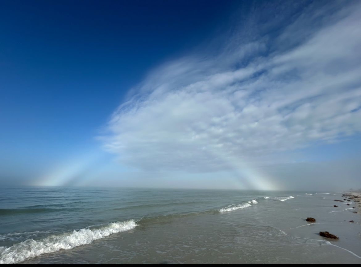 Fog bow near Honeymoon Island (Courtesy: Ruth Gourvellec)