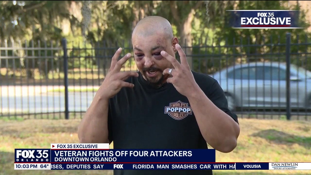 Army veteran injured in 4-on-1 assault in downtown Orlando