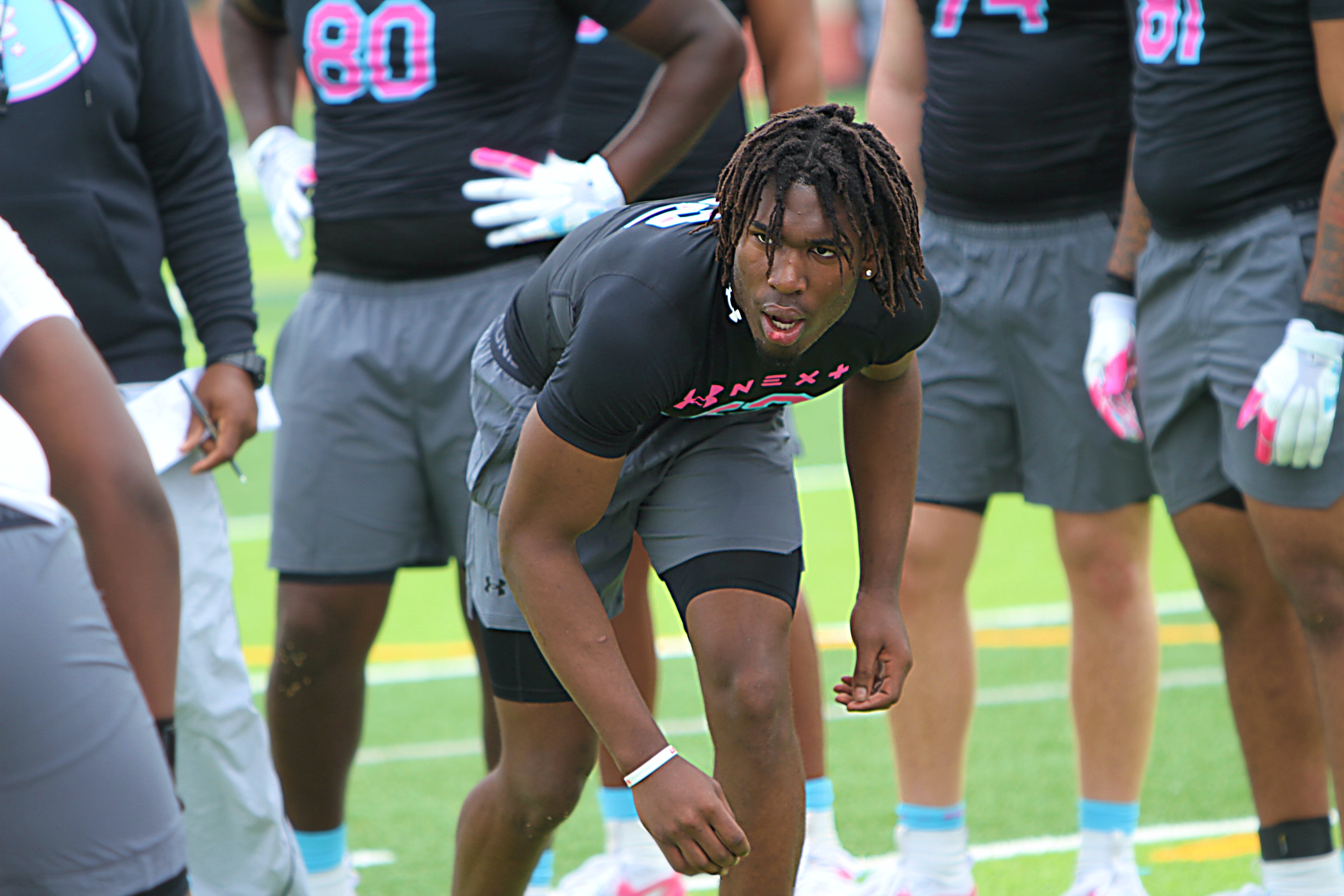 Jones 2027 defensive end Fred Ards at the Under Armour...