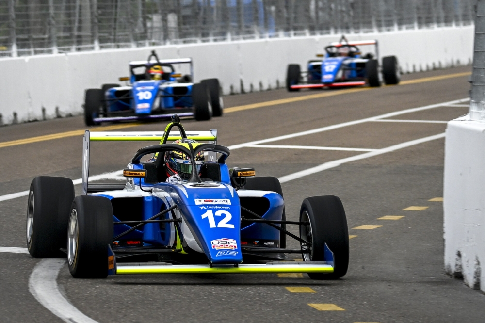 DEForce's Garzon tops USF2000 practice, gets extra St. Pete team-mate