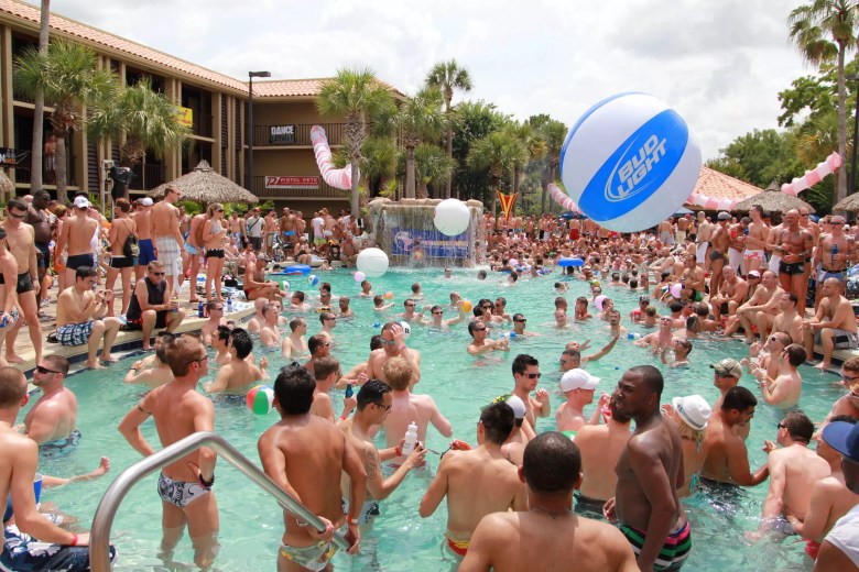 packed party pool at GayDays Orlando