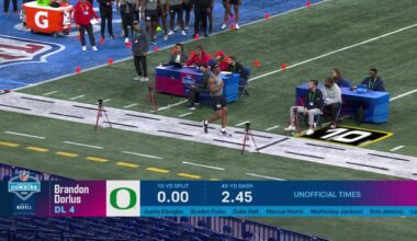 Florida State Defensive Lineman Braden Fiske Runs 40-Yard Dash At 2024 Combine