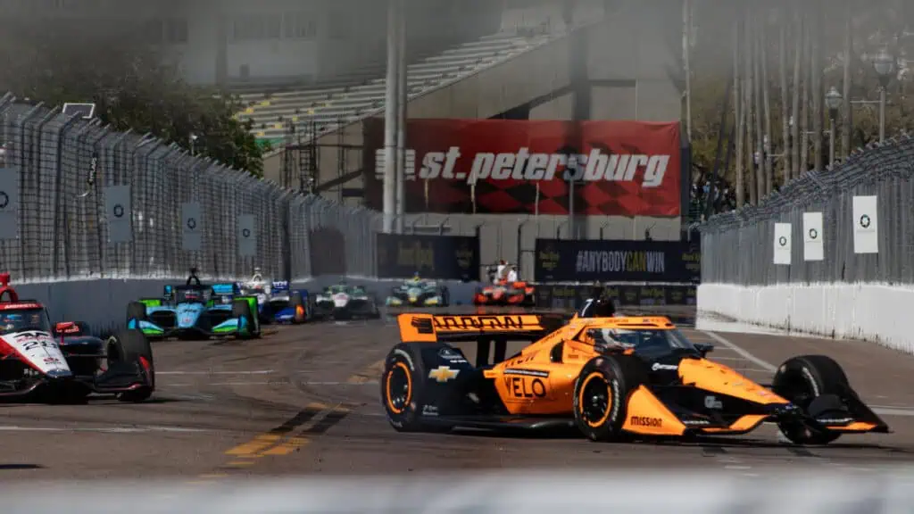 An INDYCAR race in downtown St. Pete