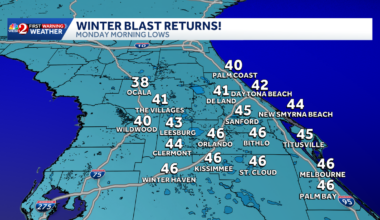 Winter blast returns to Central Florida next week