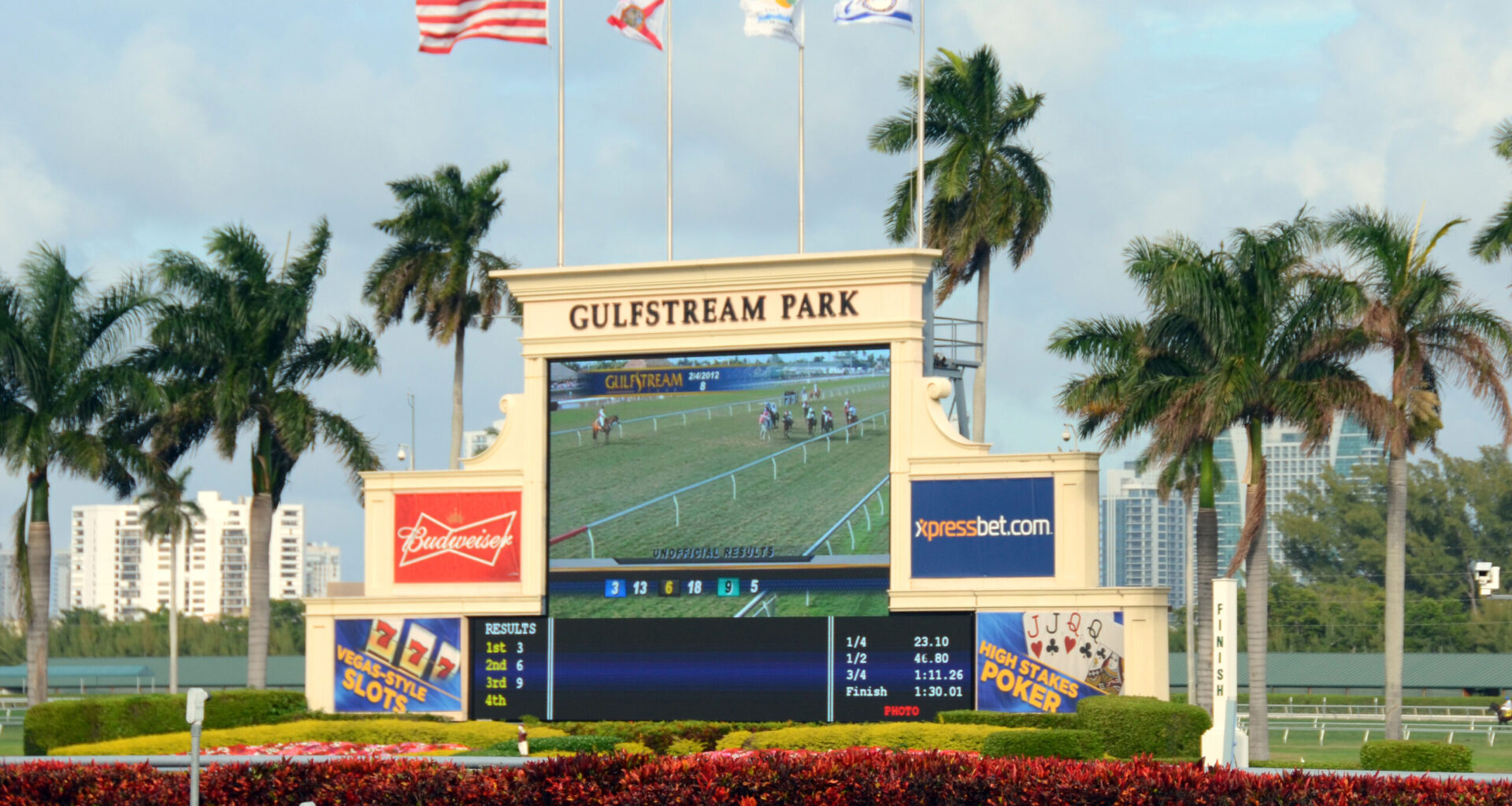 South Florida horse race track shatters wagering record at the facility