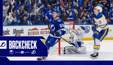 The Backcheck: Comeback Bolts beat Buffalo in OT