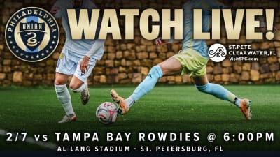 Philadelphia Union to stream Saturday's preseason friendly against Tampa Bay Rowdies