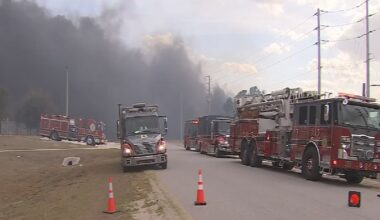 Wildfires lead to evacuations and road closures in Florida