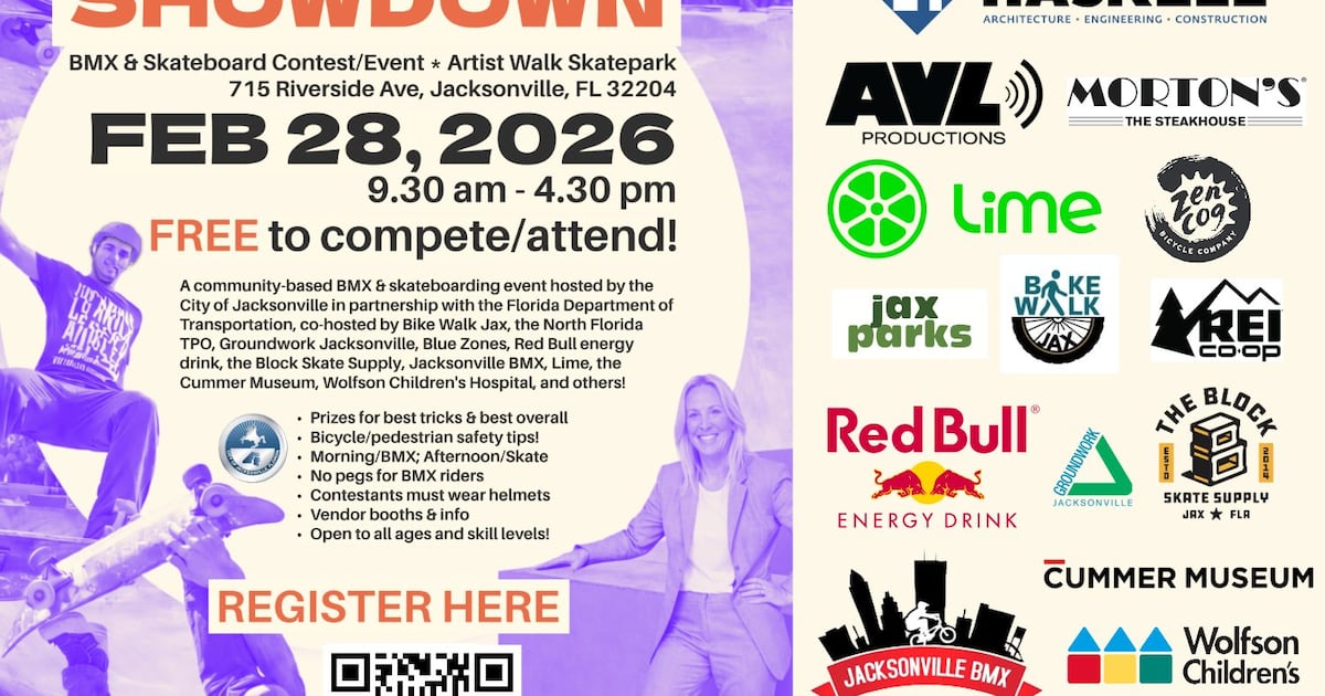 Bold City Showdown BMX and skateboarding contest set for Feb. 28 at Artist Walk Skatepark – Action News Jax
