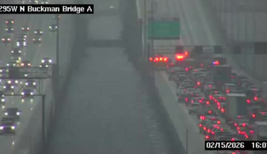 Crash closes all southbound lanes on the Buckman Bridge – Action News Jax
