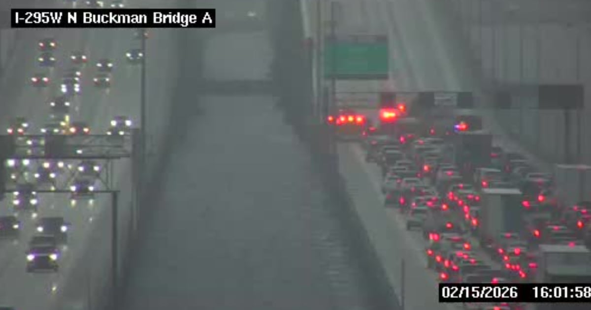 Crash closes all southbound lanes on the Buckman Bridge – Action News Jax