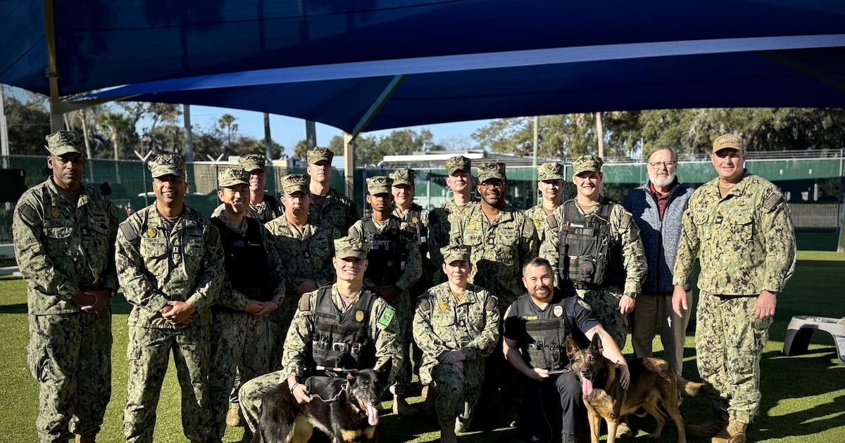 Naval Station Mayport celebrates service of retiring K-9 heroes – Action News Jax