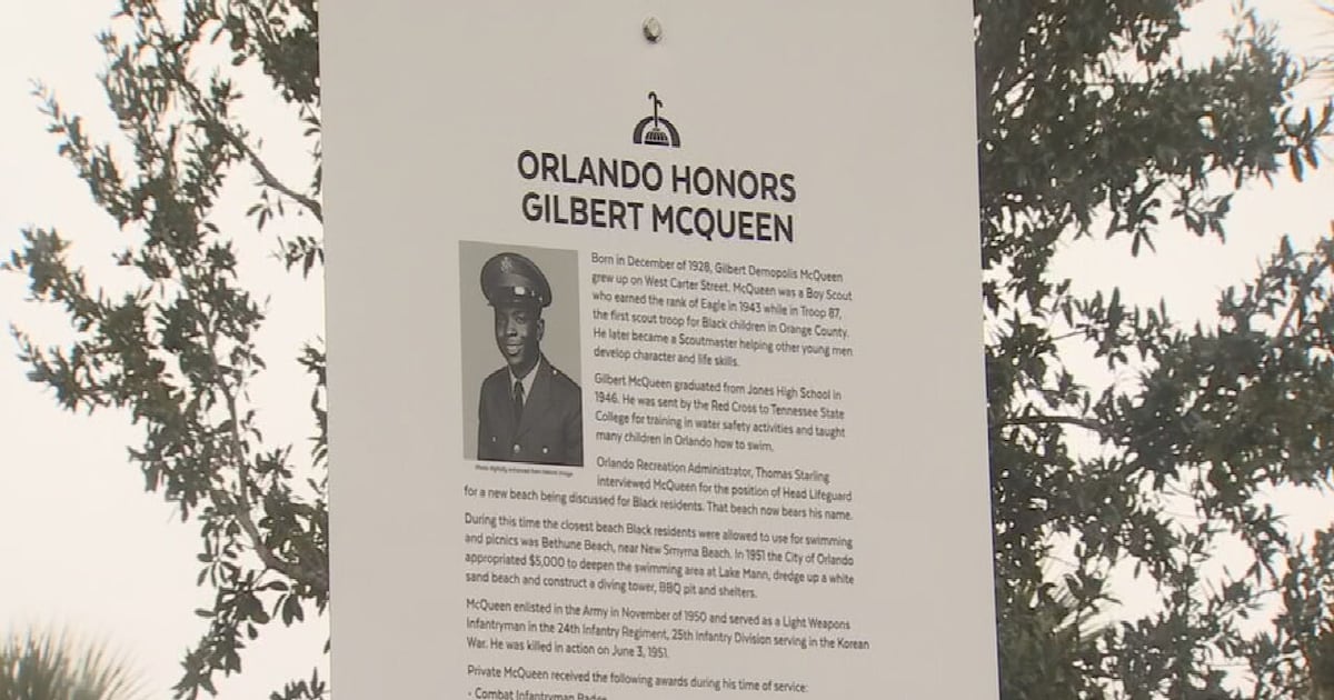 Historic marker for Gilbert McQueen unveiled in Orlando