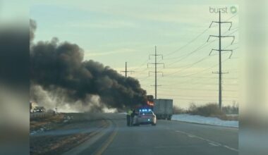 Smoke from semi fire fills sky on I-75 in Miami County – WHIO TV 7 and WHIO Radio