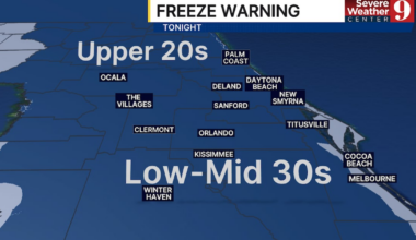 Freeze Warning Issued For Central Florida